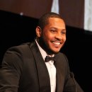 Carmelo Anthony Gives Speech At Sidewalks of NY